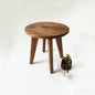 Brossard | Round Side Table with Angled Legs | Natural