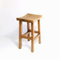 Brossard | High Stool with Curved Seat | Natural