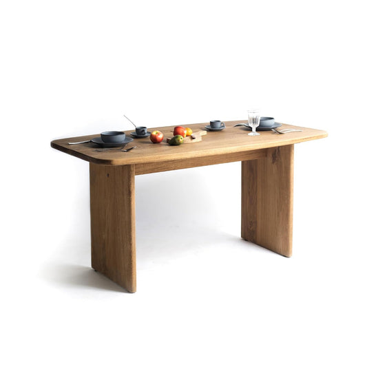 Brossard | Curved Edge Dining Table | Natural