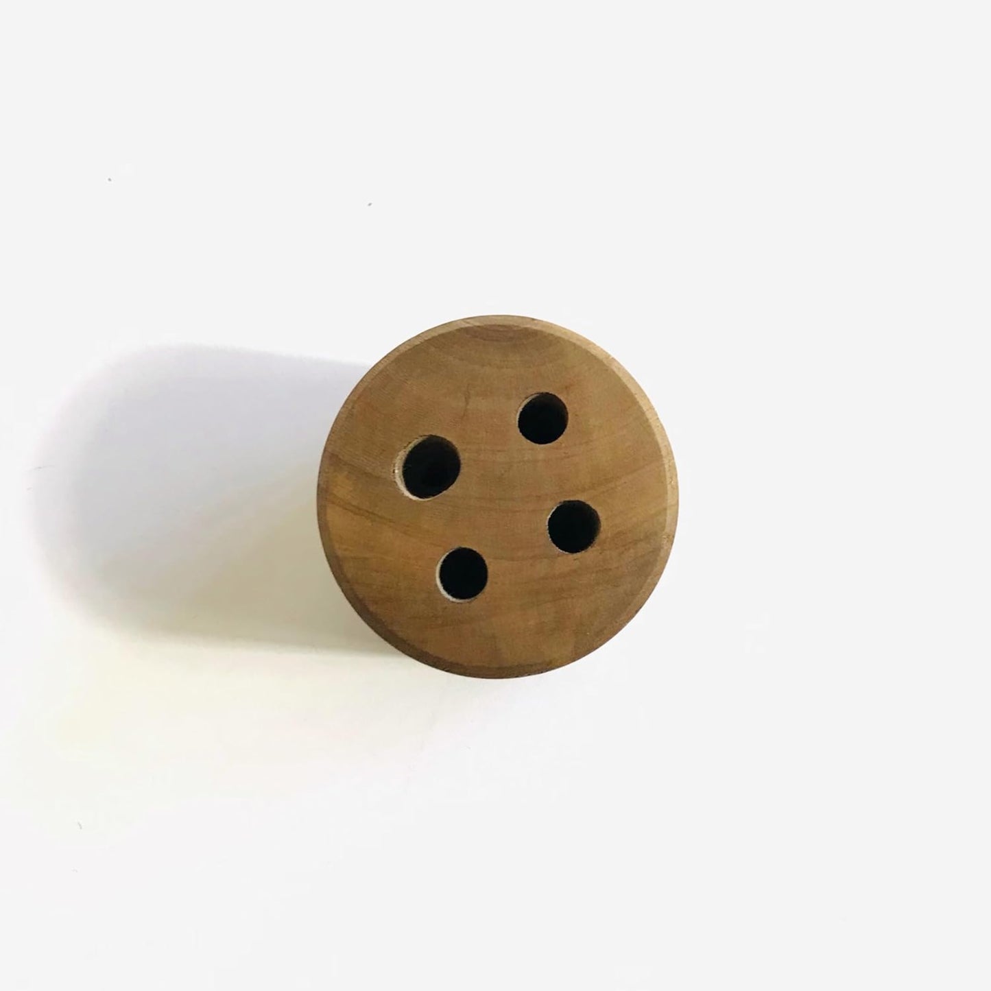 Brossard | Desk Pencil Holder, 4 Holes | Natural