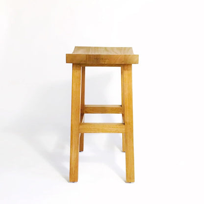 Brossard | High Stool with Curved Seat | Natural