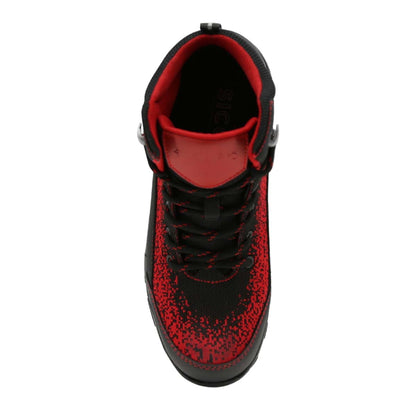 Sicuro | Black-Red Leather Work Boot