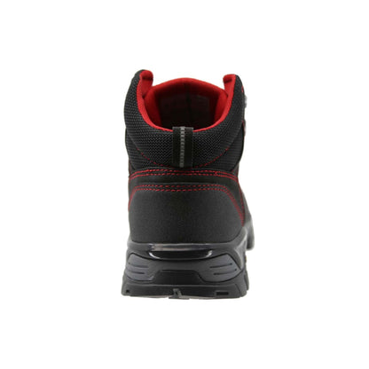 Sicuro | Black-Red Leather Work Boot