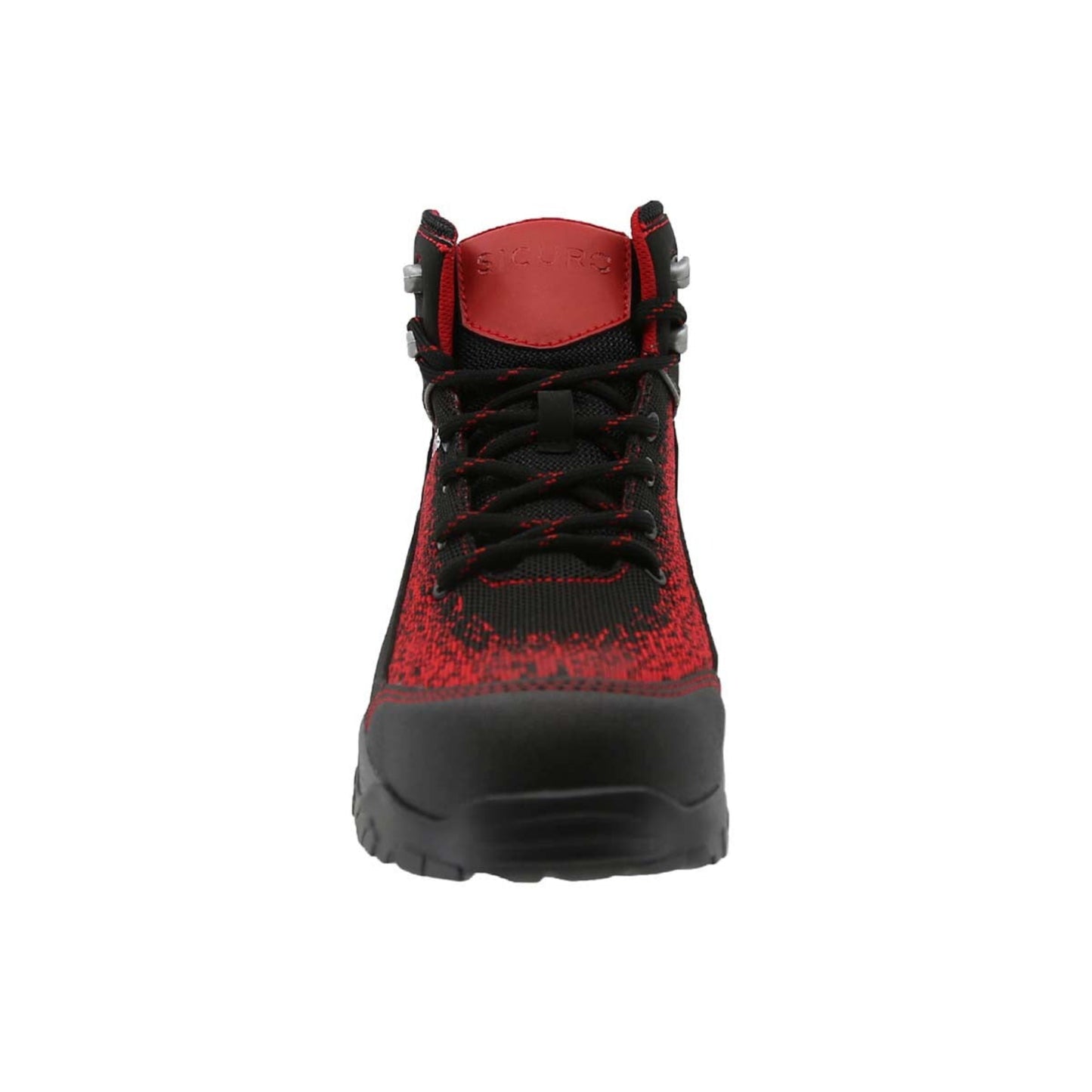Sicuro | Black-Red Leather Work Boot