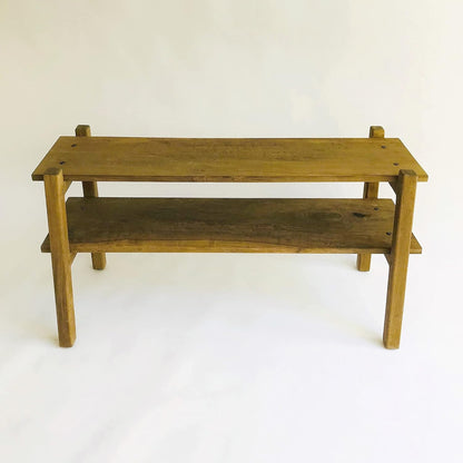 Brossard | Low TV Stand / Bookshelf with 2 Shelves | Natural