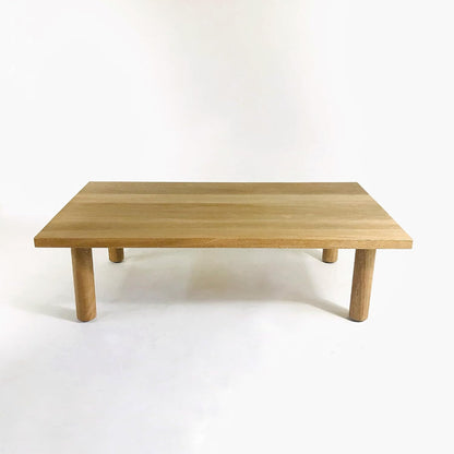 Brossard | Rectangular Coffee Table with Round Legs | Natural