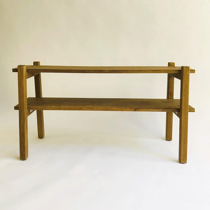 Brossard | Low TV Stand / Bookshelf with 2 Shelves | Natural