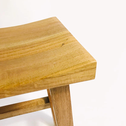 Brossard | High Stool with Curved Seat | Natural