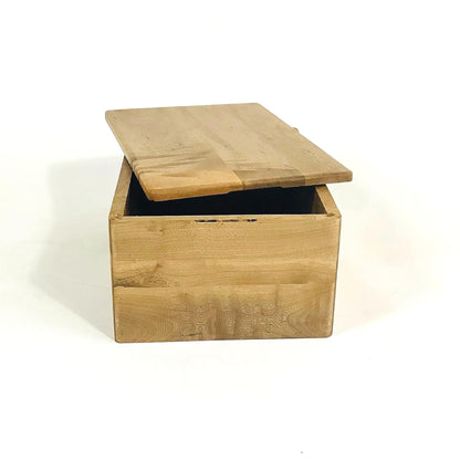 Brossard | Handcrafted Storage Box for Vanity or Desk | Natural