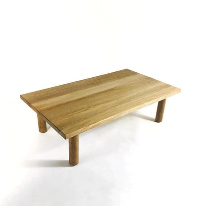 Brossard | Rectangular Coffee Table with Round Legs | Natural