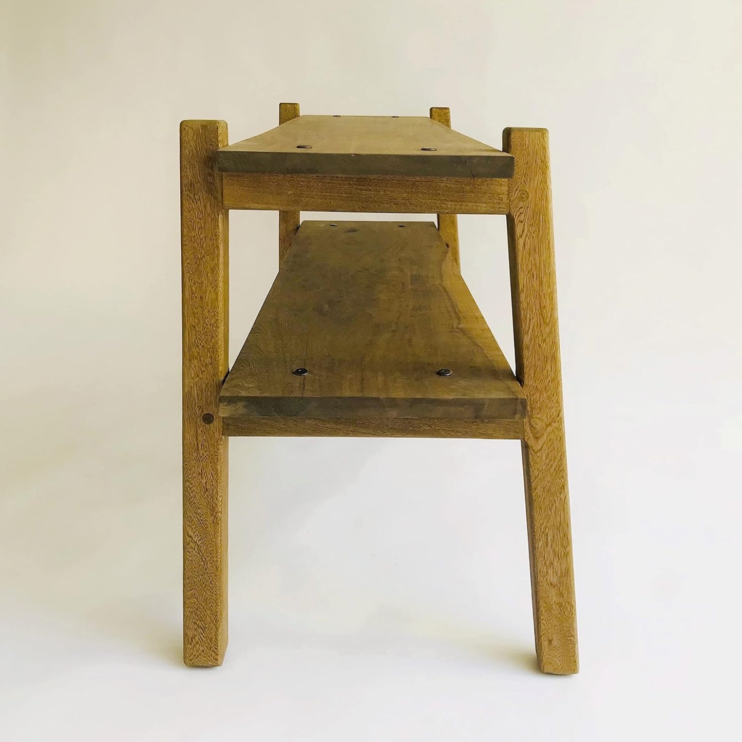 Brossard | Low TV Stand / Bookshelf with 2 Shelves | Natural