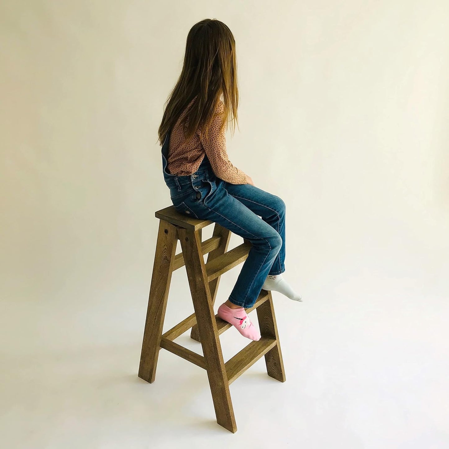 Brossard | Folding Step Ladder (3 Steps) | Natural