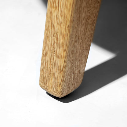 Brossard | Low Round Coffee Table with Angled Legs | Natural