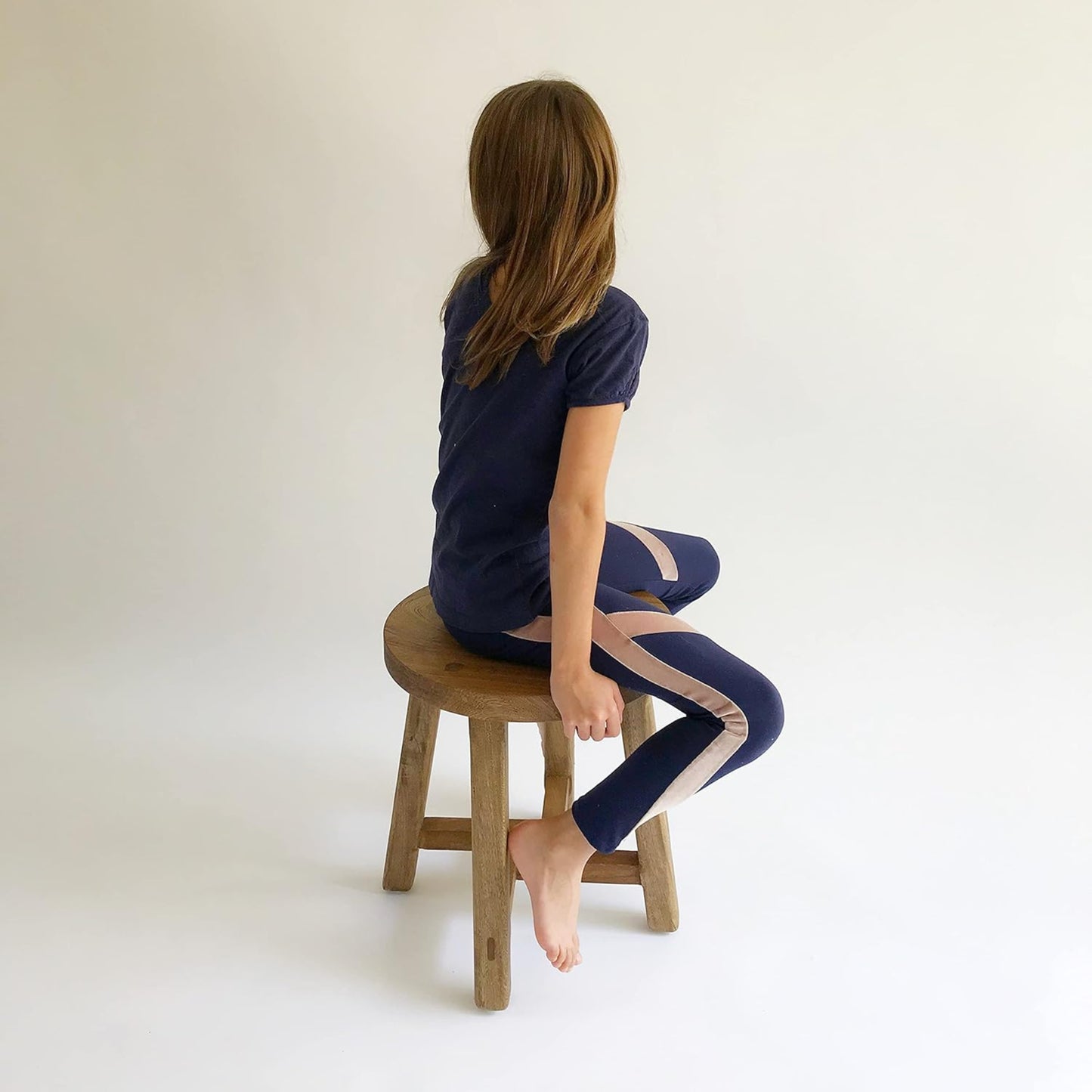 Brossard | Round Tall Stool for Bar or Terrace | Natural