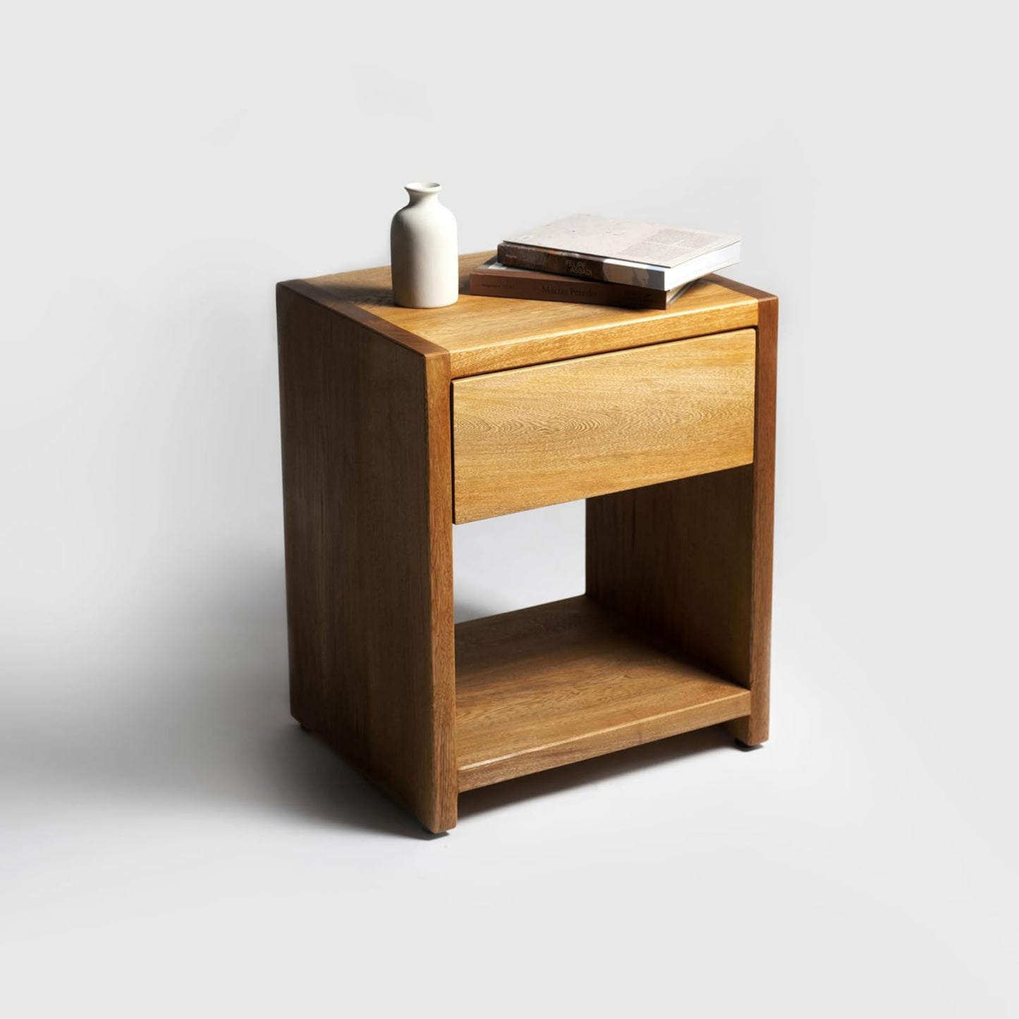 Brossard | Handcrafted Solid Wood Nightstand | Rosamorada Wood