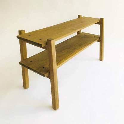 Brossard | Low TV Stand / Bookshelf with 2 Shelves | Natural
