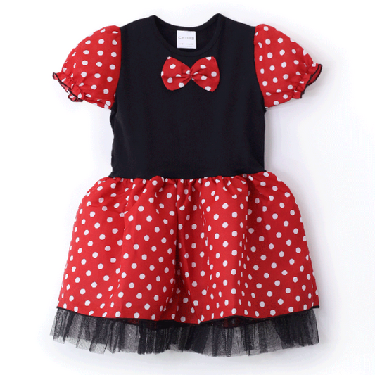 Choys | Dress for Girls with Polka Dot Classic Minnie-Inspired | 1D2