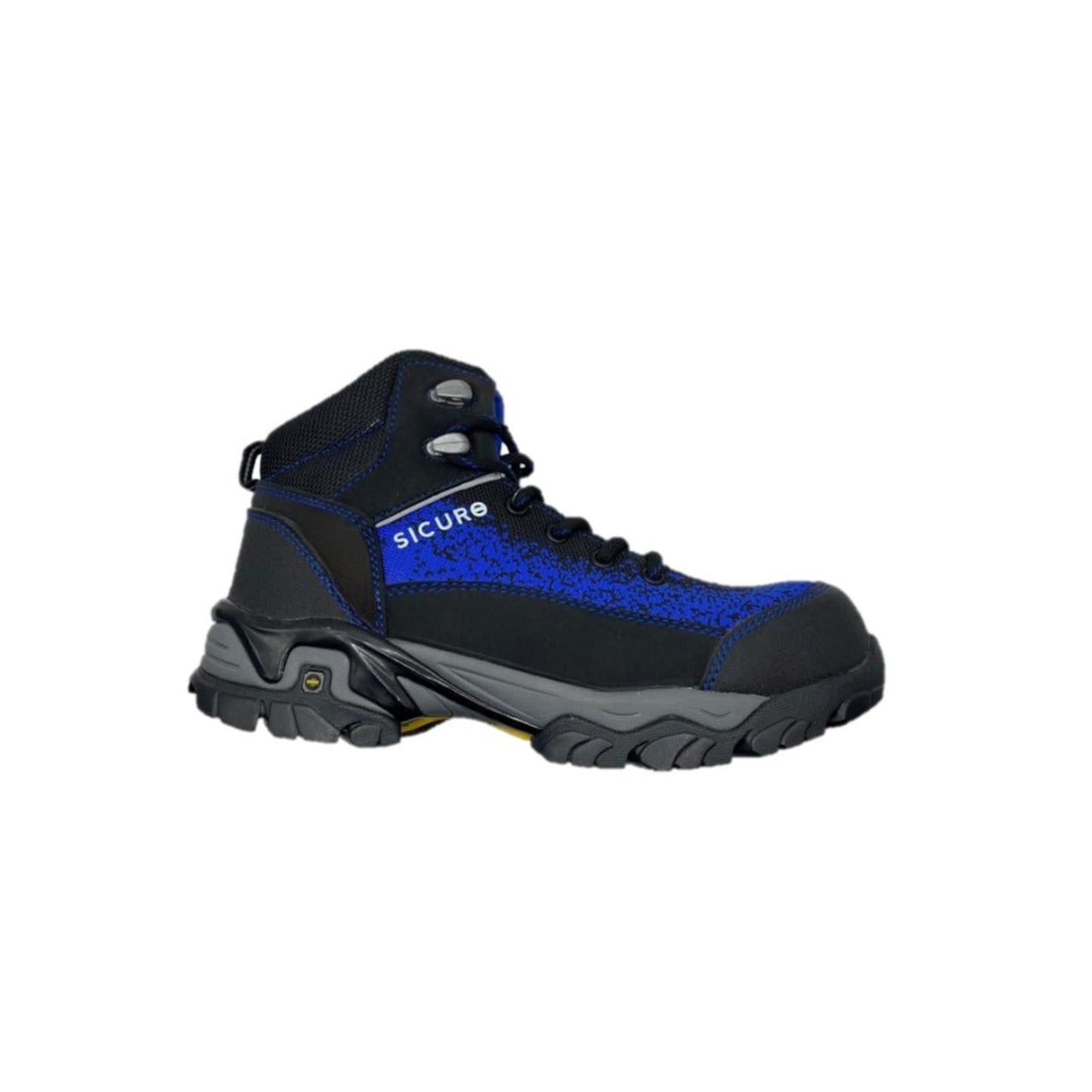 Sicuro | Black-Blue Leather Work Boot