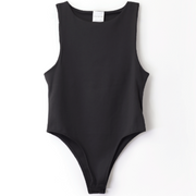 Choys | Women's Black Sleeveless Bodysuit | 21B4