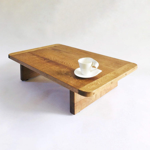 Brossard | Low Rectangular Table with Rounded Corners | Natural