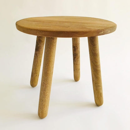 Brossard | Side Table with Round Legs | Natural