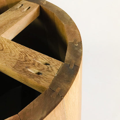 Brossard | Round Dining Table, Cone Base | Natural