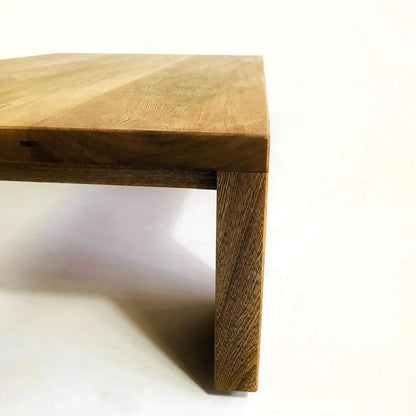 Brossard | Rectangular Coffee Table with Slab Legs | Natural Finish