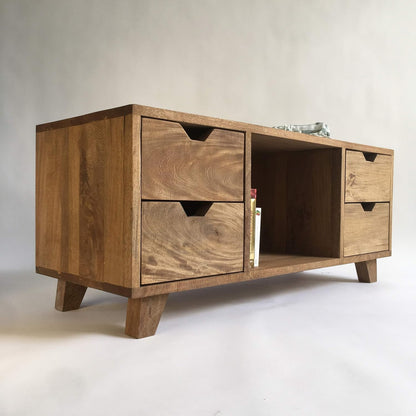 Brossard | Dresser / TV Stand with 4 Drawers | Rosamorada Wood