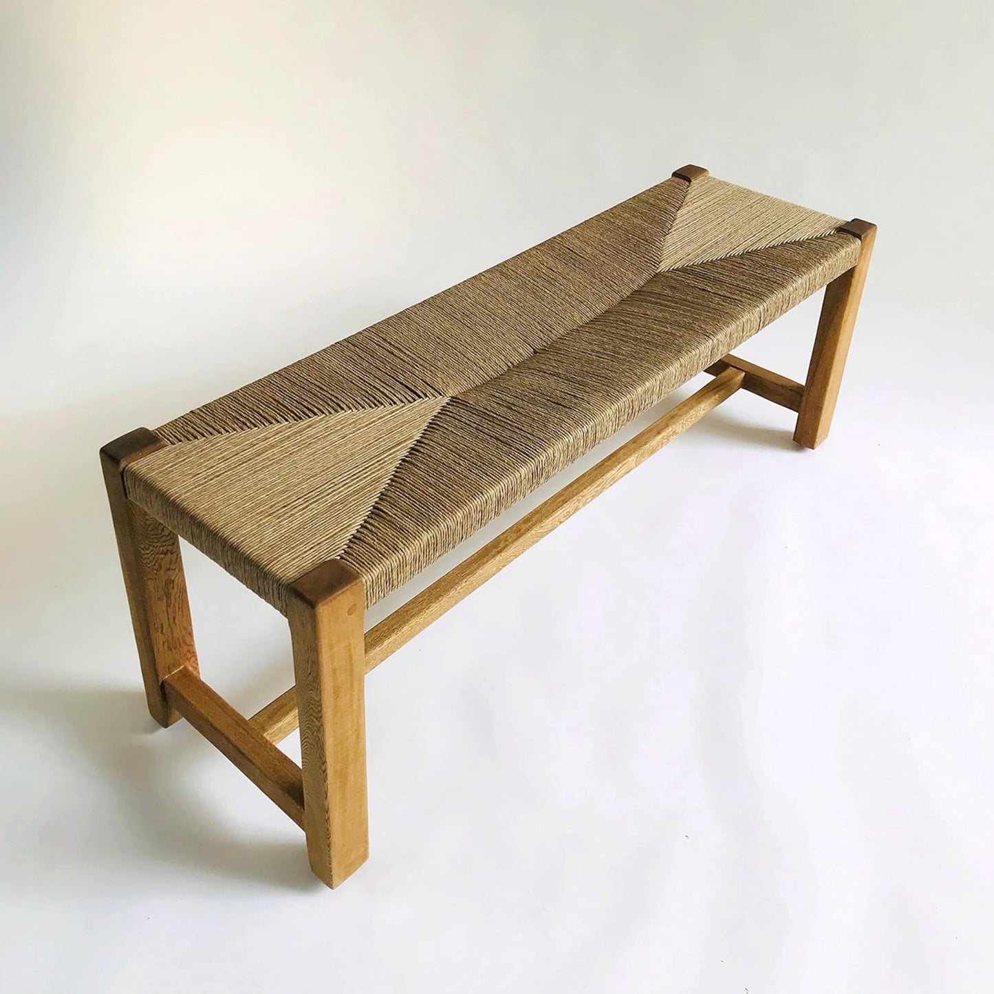 Brossard | Woven End-of-Bed Bench | Rosamorada Wood