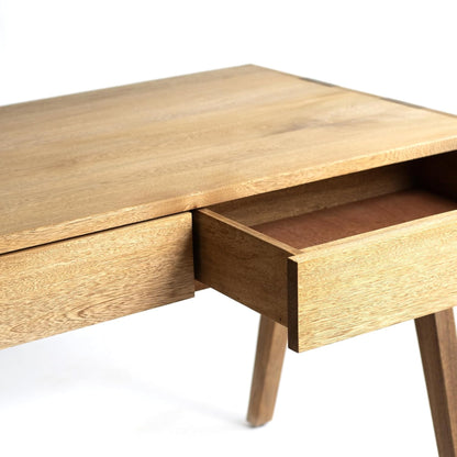 Brossard | Contemporary-Style Desk, 2 Drawers | Natural