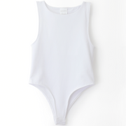 Choys | Women's White Sleeveless Bodysuit | 21B4