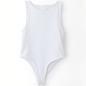 Choys | Women's White Sleeveless Bodysuit | 21B4
