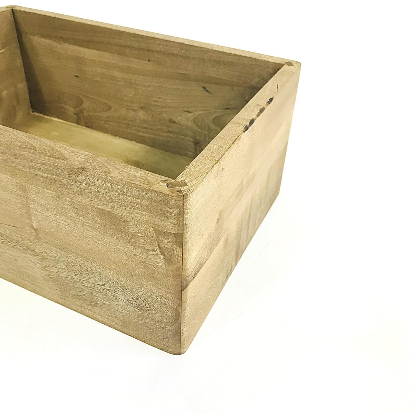 Brossard | Handcrafted Storage Box for Vanity or Desk | Natural