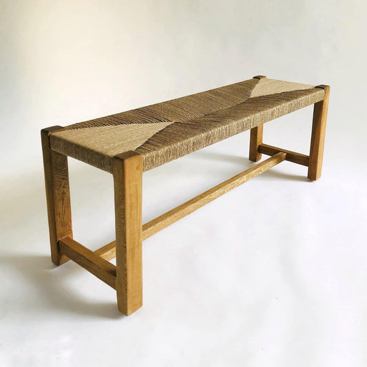 Brossard | Woven End-of-Bed Bench | Rosamorada Wood