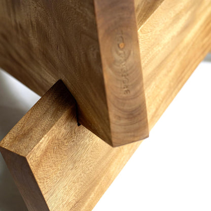 Brossard | Campfire-Style Solid Wood Coffee Table | Natural