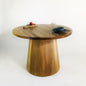 Brossard | Round Dining Table, Cone Base | Natural