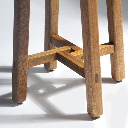 Brossard | Round Tall Stool for Bar or Terrace | Natural