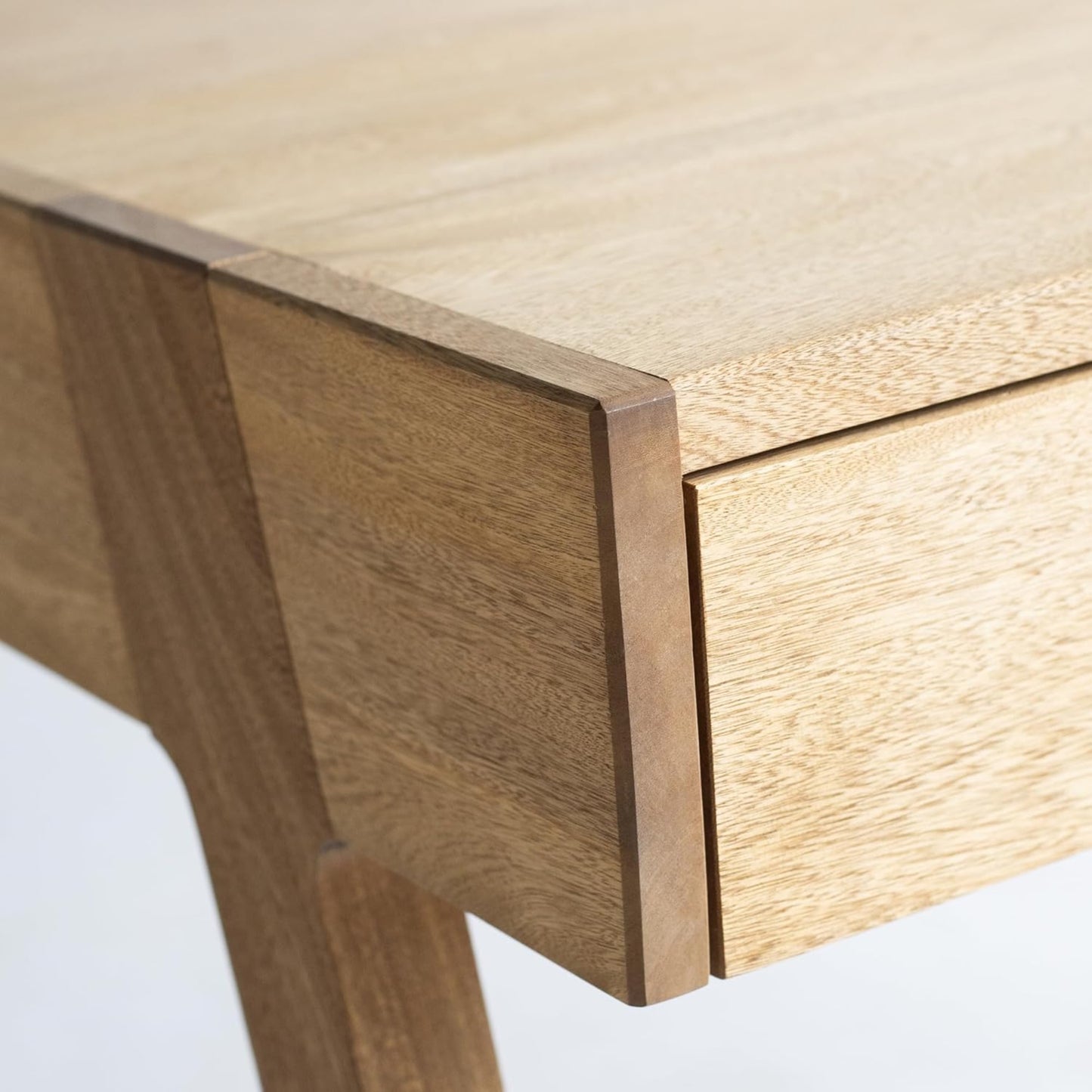 Brossard | Contemporary-Style Desk, 2 Drawers | Natural