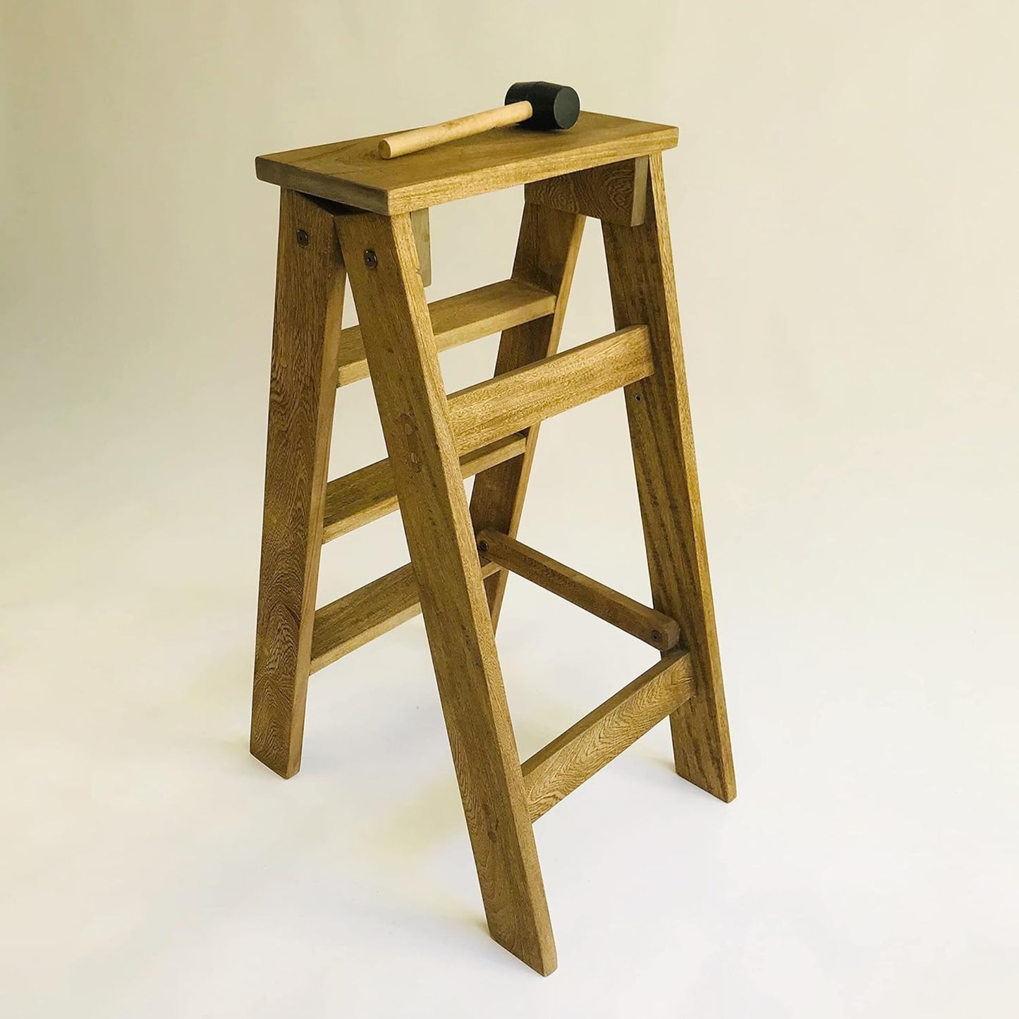 Brossard | Folding Step Ladder (3 Steps) | Natural