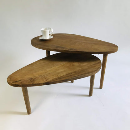 Brossard | Drop-Shaped Coffee Table | Rosamorada Wood
