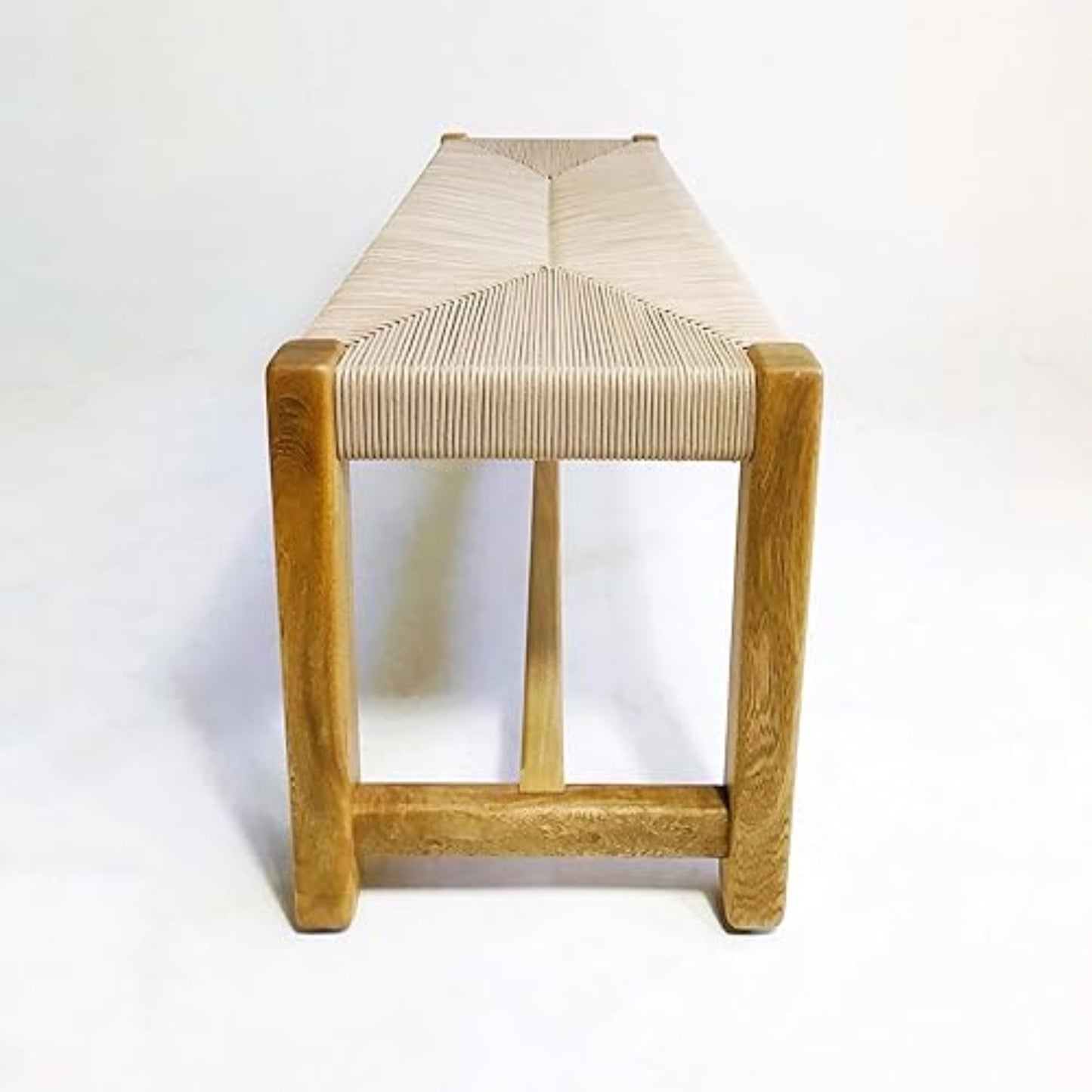 Brossard | Woven End-of-Bed Bench | Rosamorada Wood