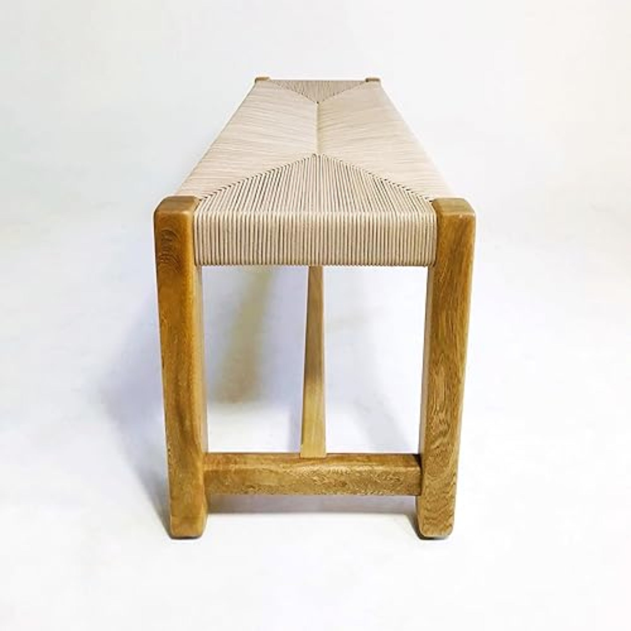 Brossard | Woven End-of-Bed Bench | Rosamorada Wood