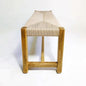 Brossard | Woven End-of-Bed Bench | Rosamorada Wood