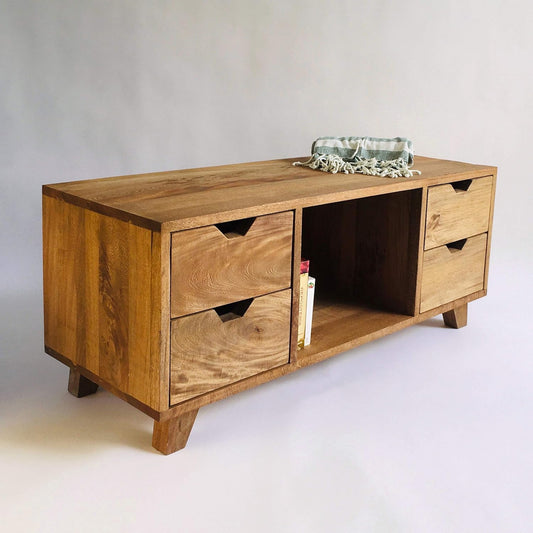 Brossard | Dresser / TV Stand with 4 Drawers | Rosamorada Wood