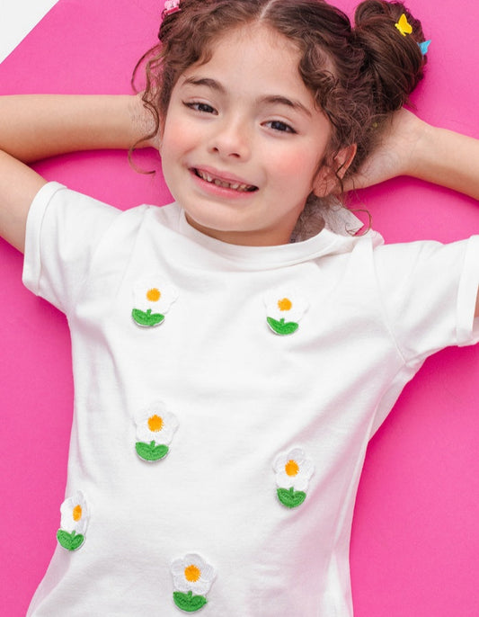 Choys | Girls' Embroidered Floral Blouse | 9A1
