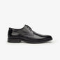 Aretina | Leon | Men's Plain Toe Derby Shoe in Black Nappa Leather