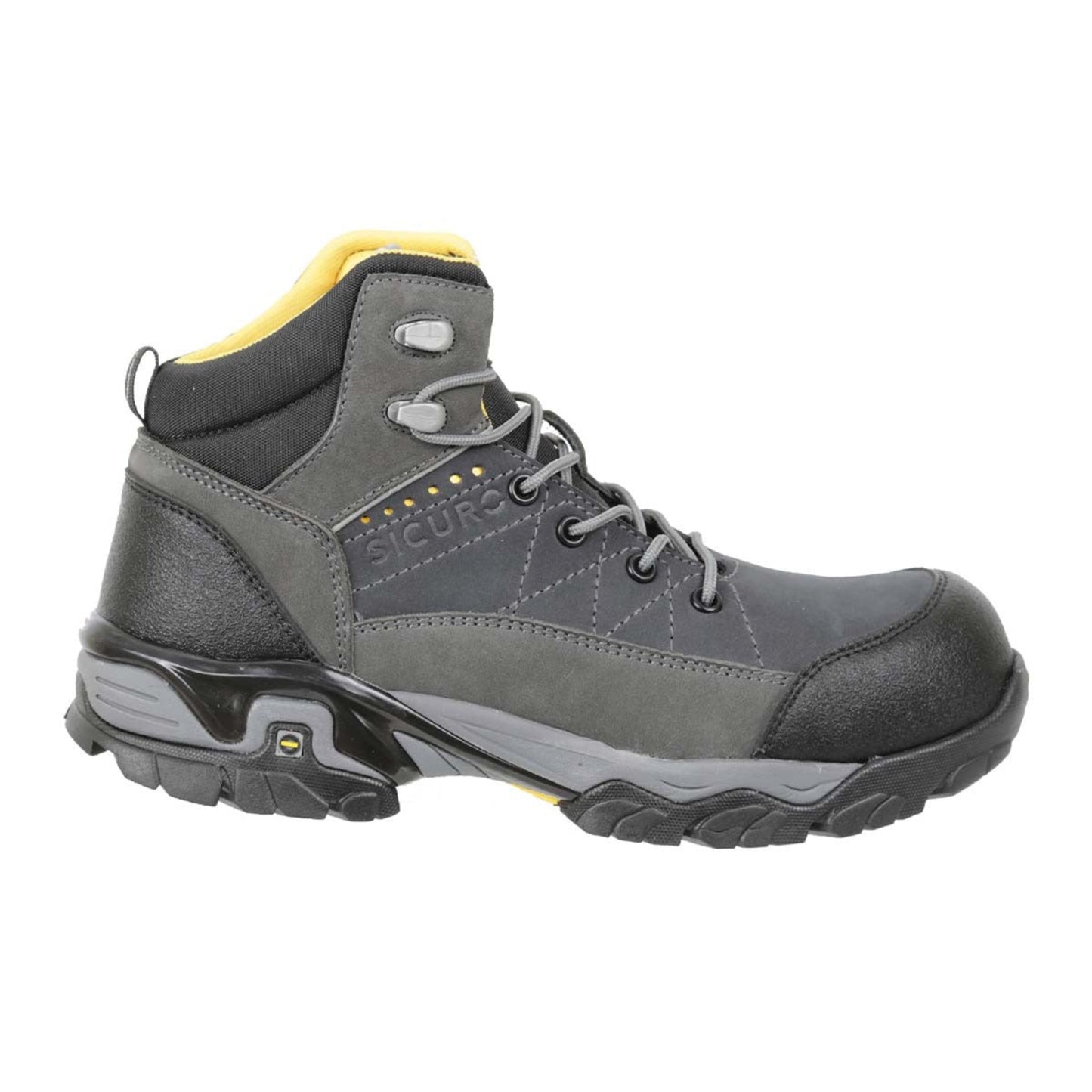 Sicuro | Gray Nubuck Leather Work Boot