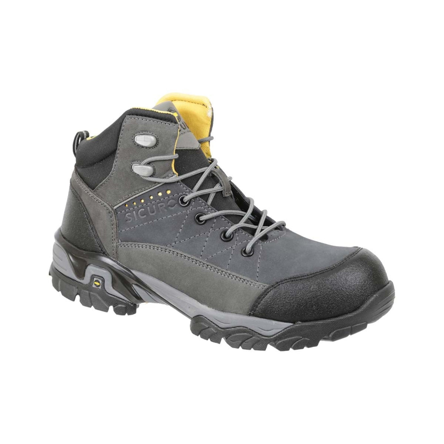 Sicuro | Gray Nubuck Leather Work Boot