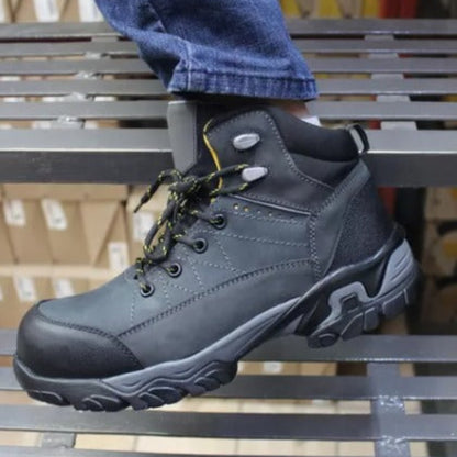 Sicuro | Gray Nubuck Leather Work Boot