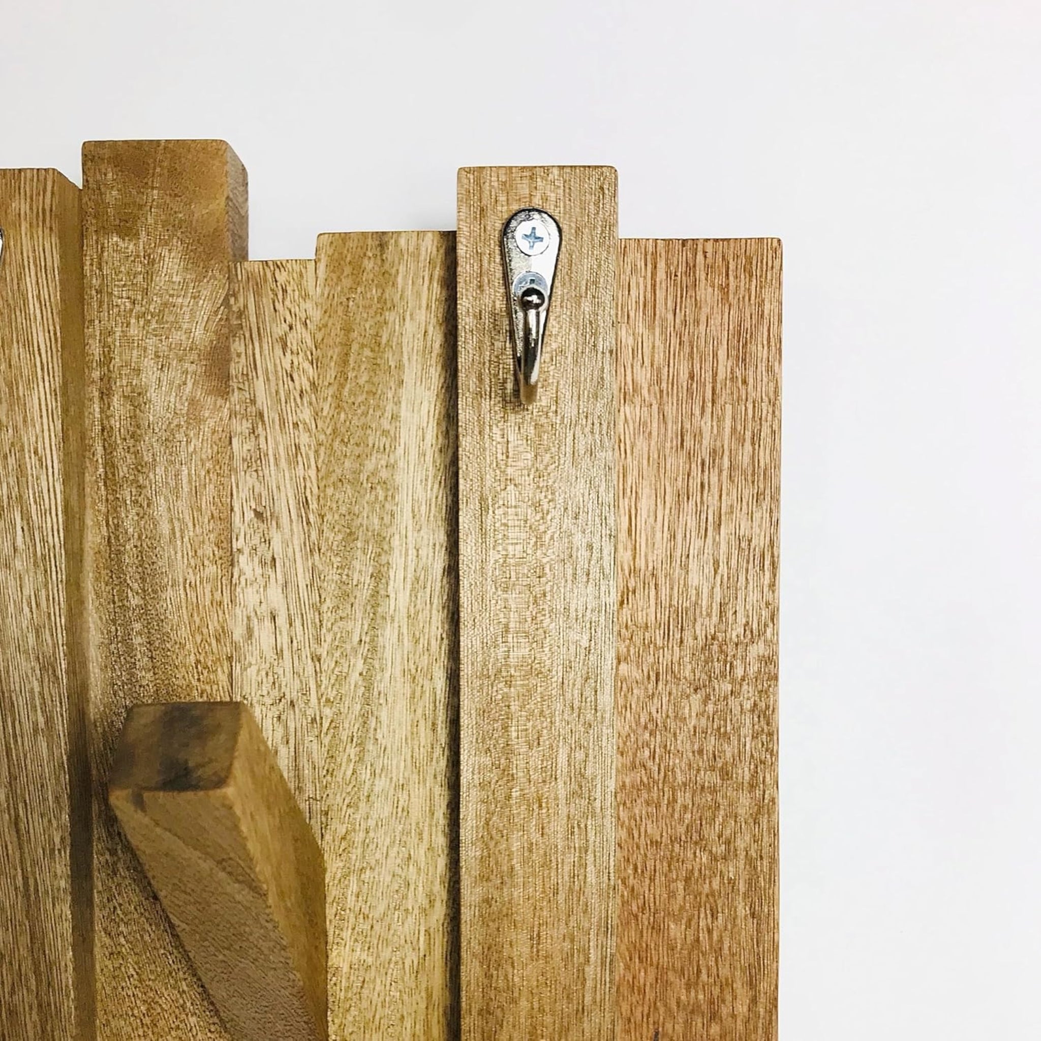 Brossard | Wall-Mounted Rack, 7 Hooks | Natural